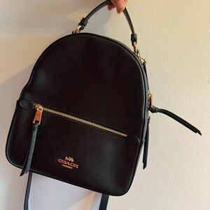 Coach leather back pack
